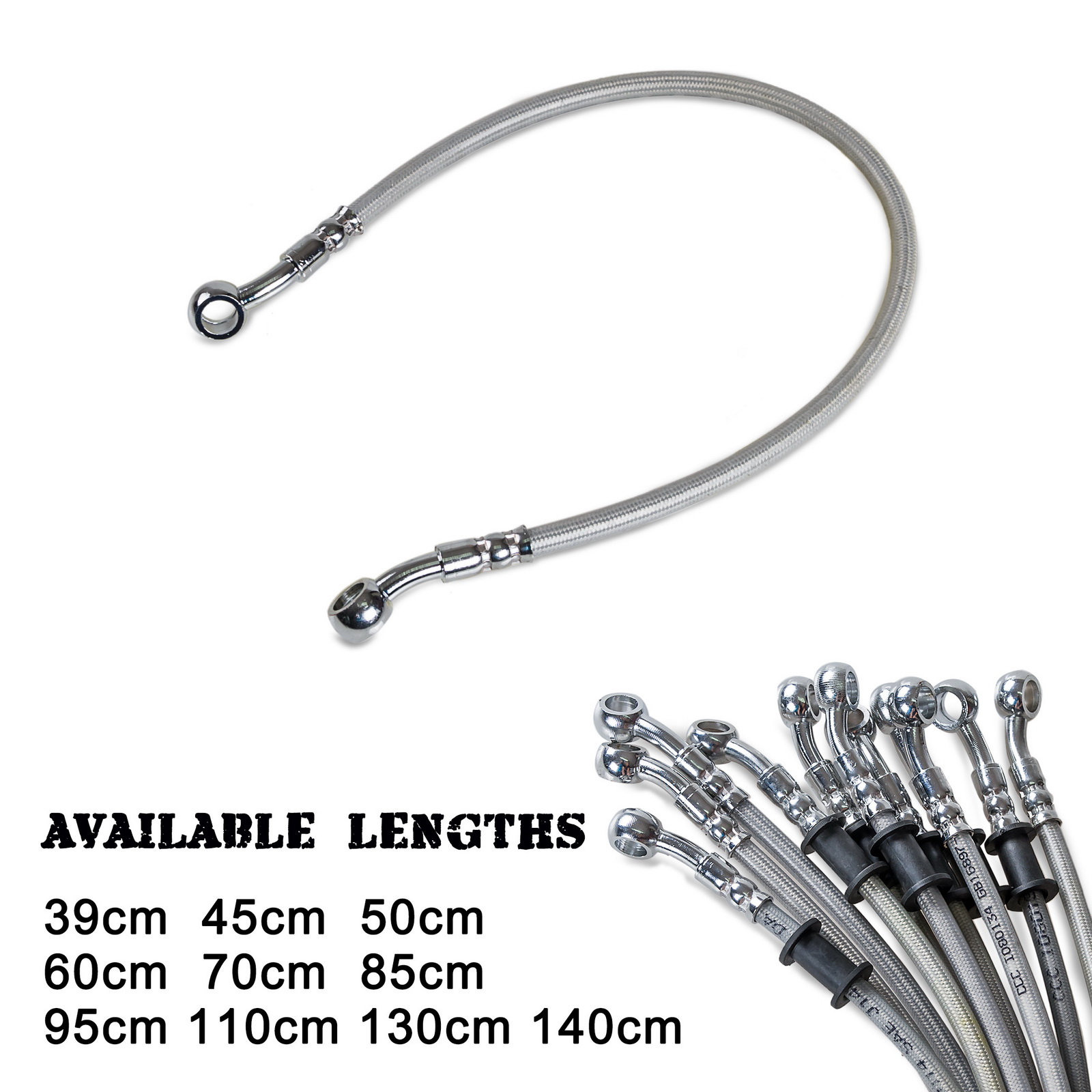 Brake Line Motorcycle - 39 ซม.-140 ซม. สายเบรคมอเตอร์ไซค์ สายเบรคแบบถักอเนกประสงค์ สำหรับ