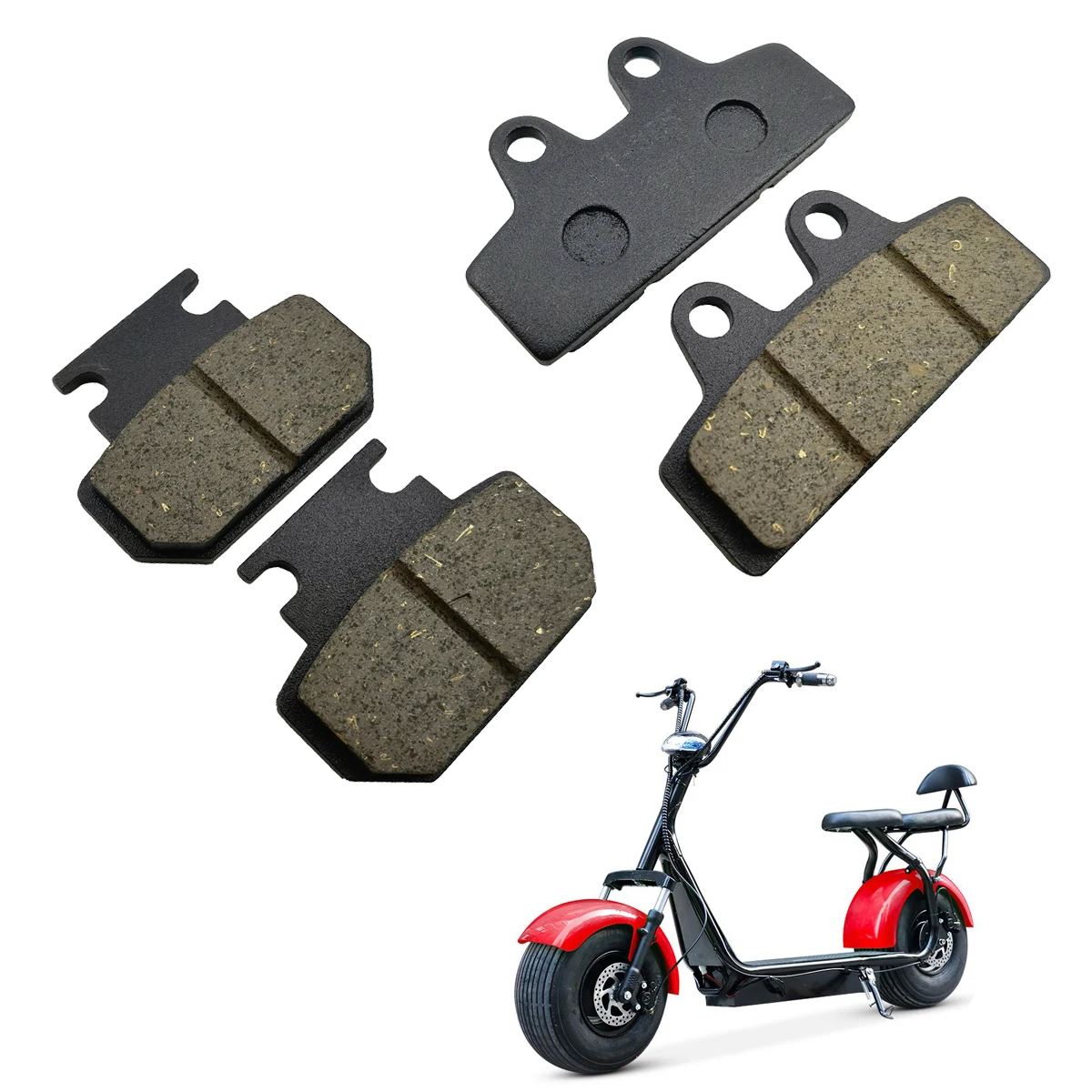 Brake Pads Bike - ผ้าเบรคของ Citycoco จักรยานไฟฟ้าสกู๊ตเตอร์ไฟฟ้าจีน Halei สกู๊ตเตอร์อะไหล่ผ้าเบรคหน้าและหลังคาลิปเปอร์เบรค