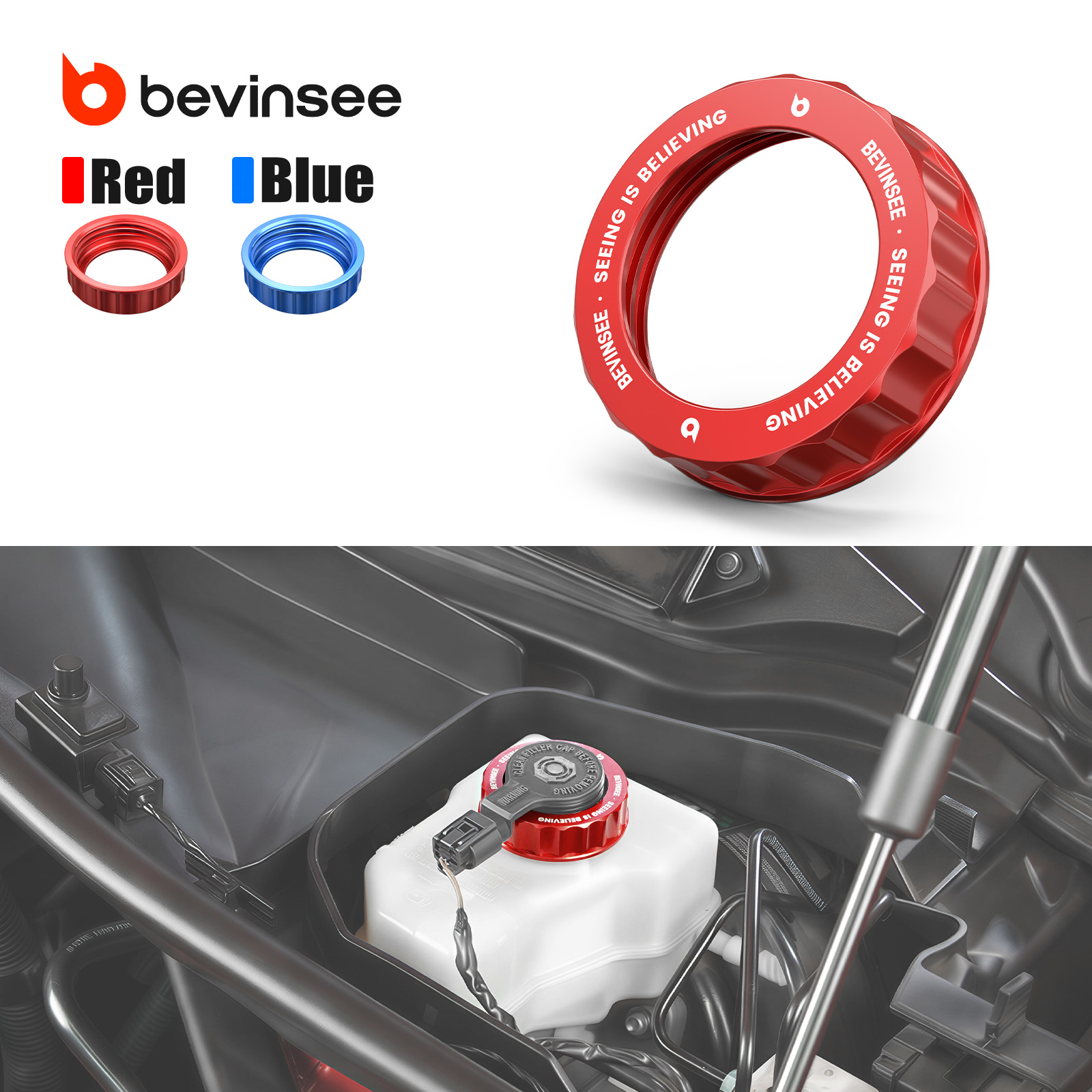 ฝาปิดกระปุกน้ำมันเบรกอะลูมิเนี - Brake Fluid บทวิจารณ์และราคา